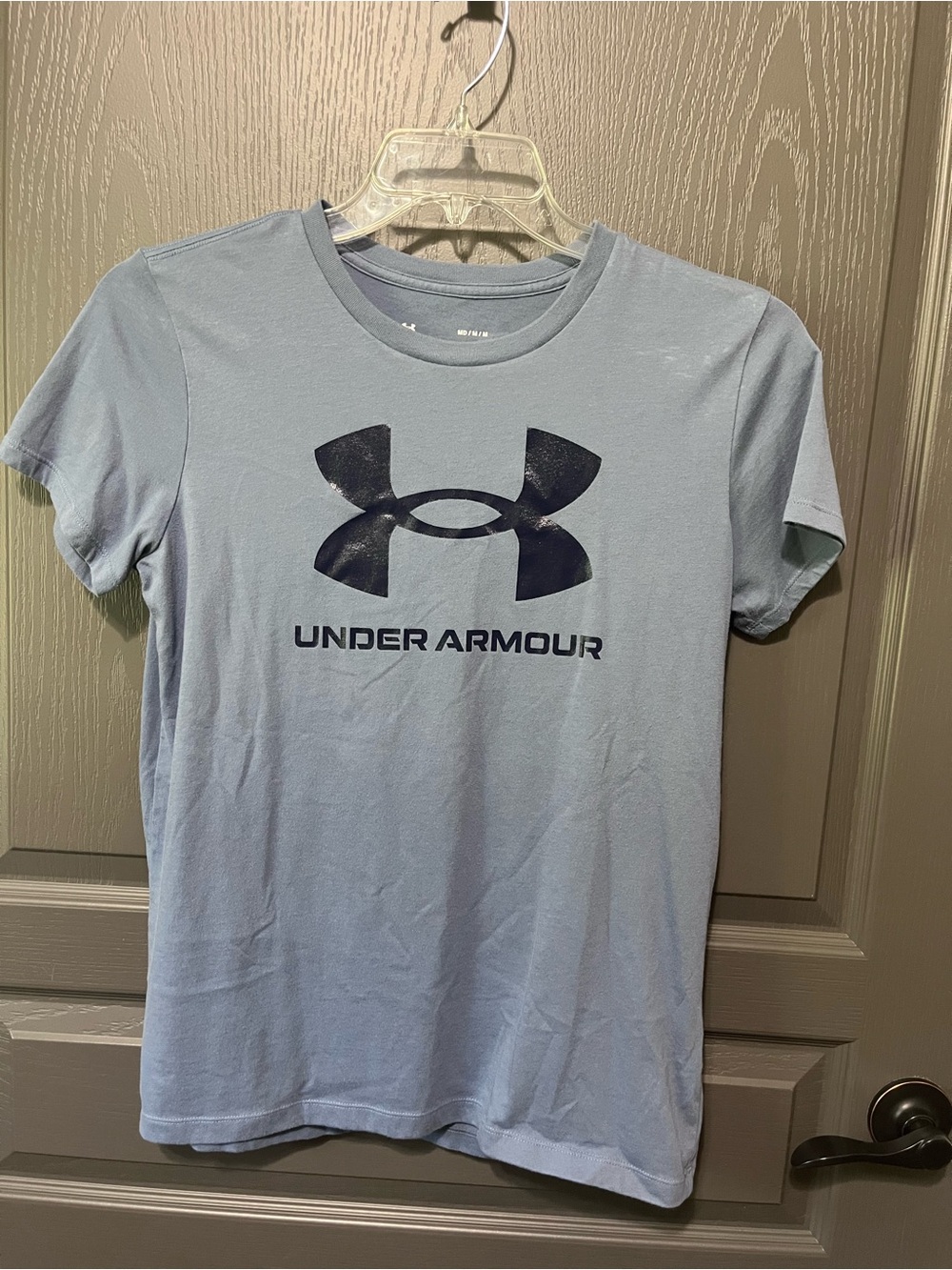 Under Armour Slate Blue Tee with Navy Logo